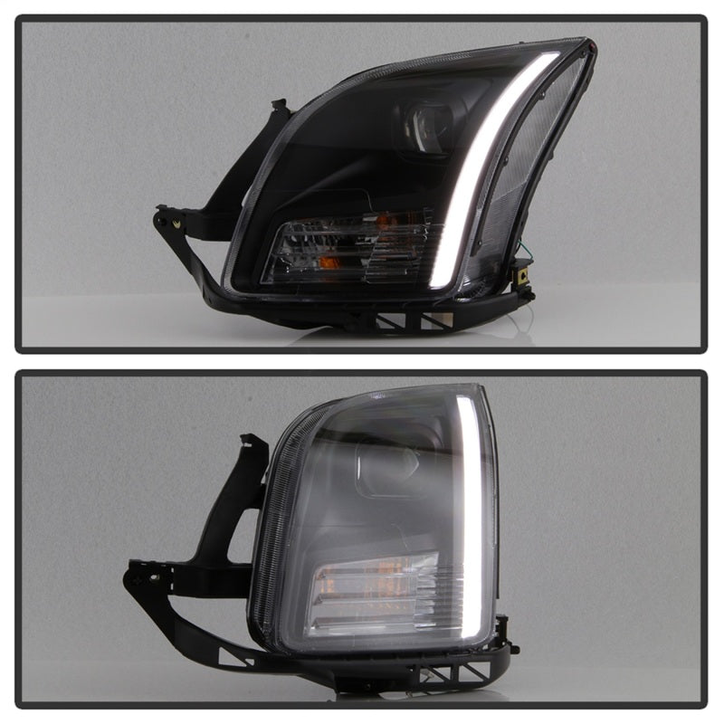 thumbnail image 2 of Clear LED Halo Projector Headlights For 2006-2009 Ford Fusion - Chrome Housing With H1 Bulbs Included 2 of 4