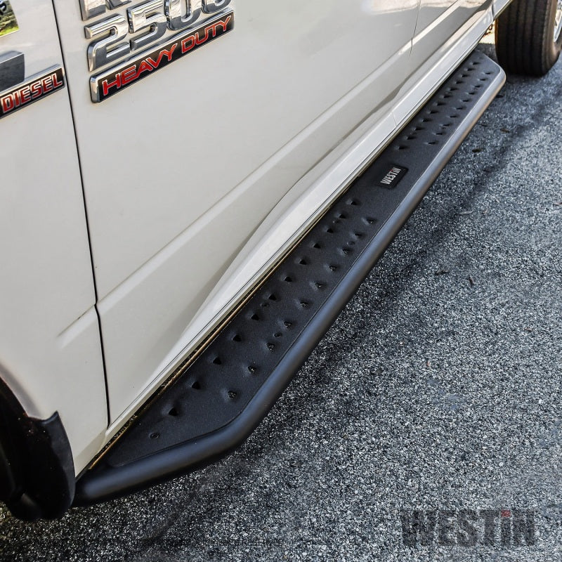 LABLT Running Boards For 2009-2018 Dodge Ram 1500 Crew Cab - Black/Silver Nerf Bars