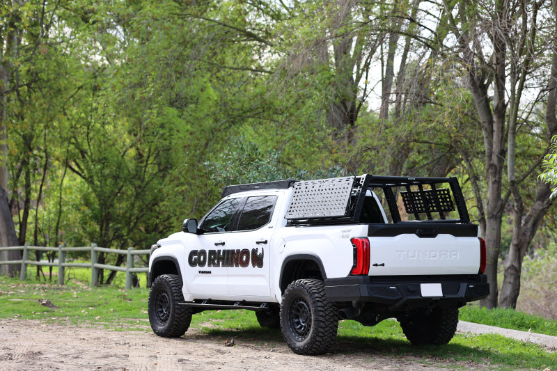 Go Rhino Toyota Tundra CrewMax Cab 4dr E-BOARD E1 Electric Running Board Kit - Tex. Blk
