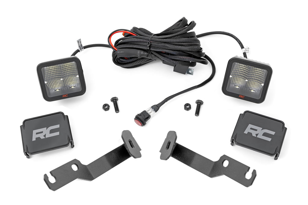 Rough Country - LED Light Kit - Ditch Mount - 2" Spectrum Pair - Spot - Toyota Tacoma (05-15) - 71093