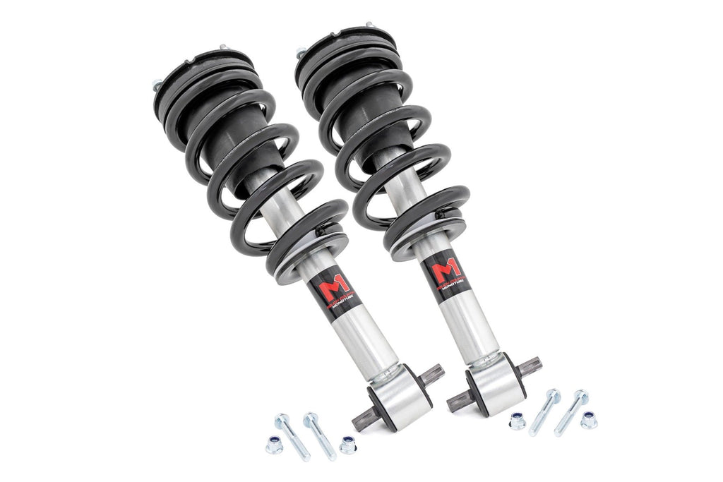 Rough Country M1 Adjustable Leveling Struts - Monotube - 0-2 In - Chevy GMC 1500 Truck & SUV (07-14)