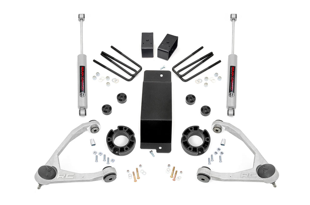Rough Country 3.5 Inch Lift Kit - Alum Cast Steel - Chevy GMC 1500 (07-16)