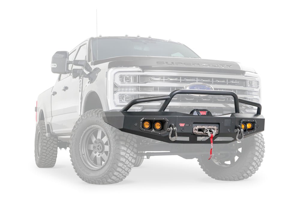 Ascent Bumper With Prerunner Guard Ford Super Duty - Warn 110760