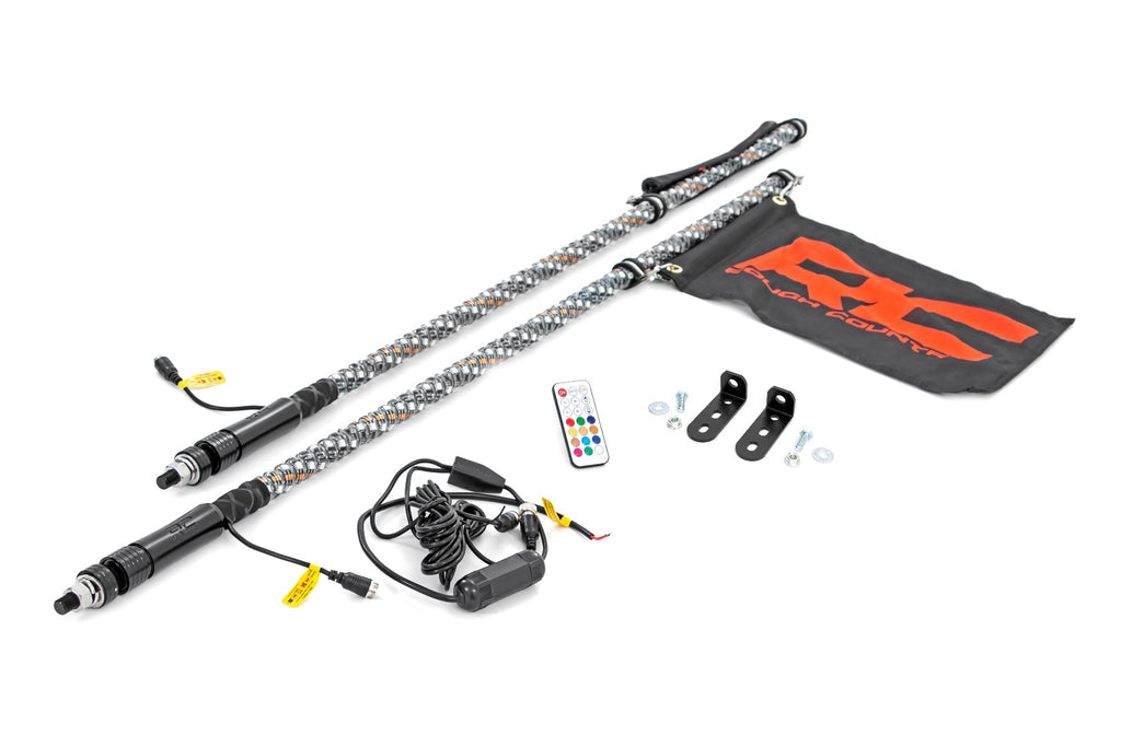 LED Whip Light Kit - Bed Mount - Polaris RZR 170