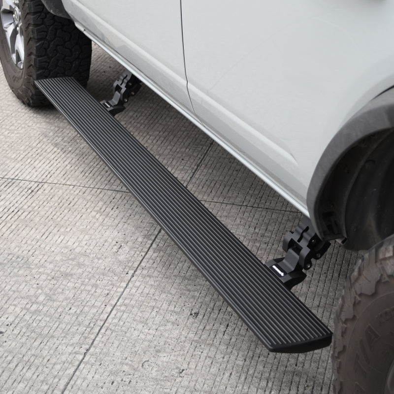Go Rhino Ford Bronco 4dr E-BOARD E1 Electric Running Board Kit (No Drill) - Tex. Blk