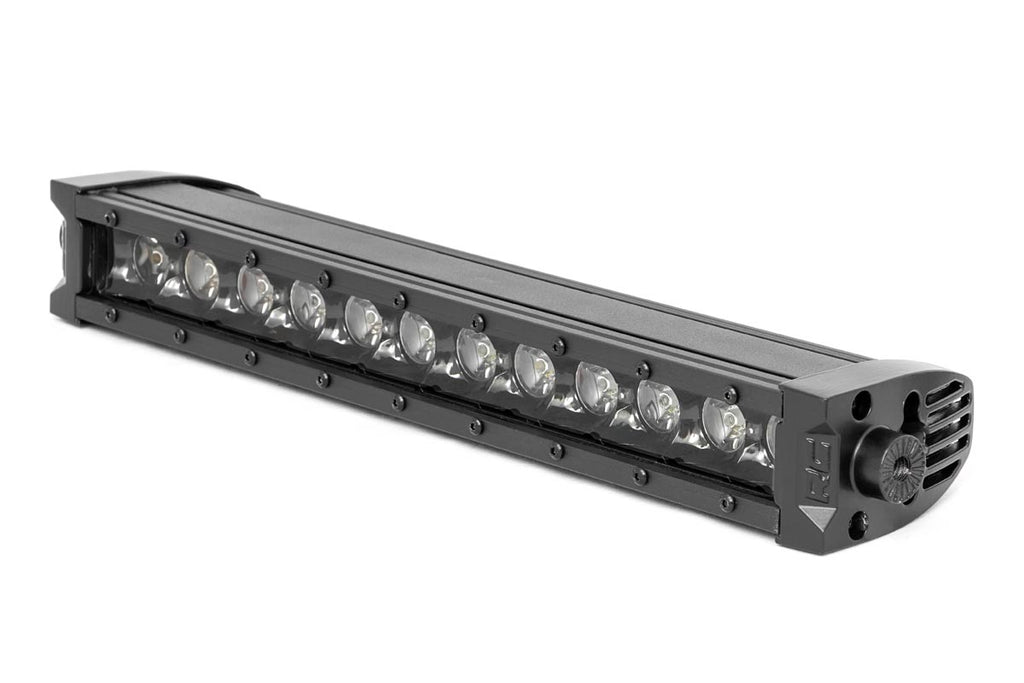 Rough Country - Black Series LED Light Bar - Amber DRL - 12 Inch - Single Row - 70712BLDRLA