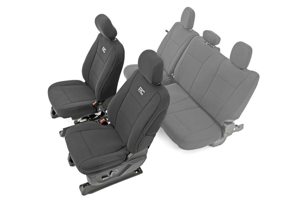 Rough Country Seat Covers - Front Bucket Seats - Ford F-150 (15-23) Super Duty (17-23)
