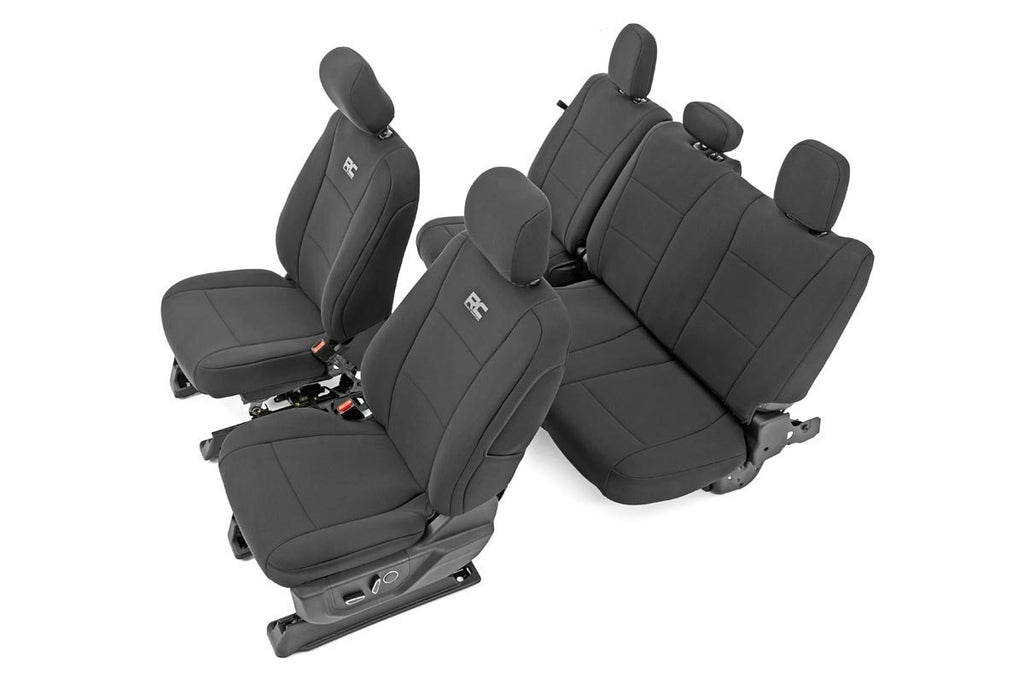 Rough Country Seat Covers - FR Bucket And RR Bench - Ford F-150 (15-23) Super Duty (17-23)