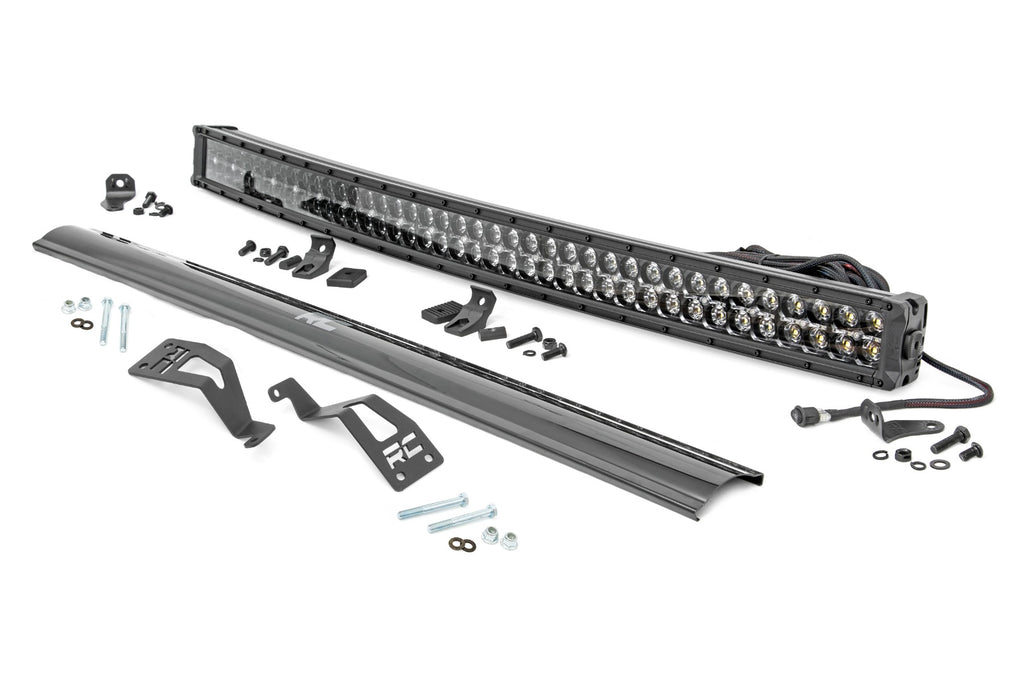 LED Light - Front Mount - 40 In. Black Dual Row - White DRL - Can-Am Commander 1000 Maverick