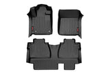 Rough Country Floor Mats - FR & RR - Double Cab - Toyota Tundra 2WD 4WD (14-21)