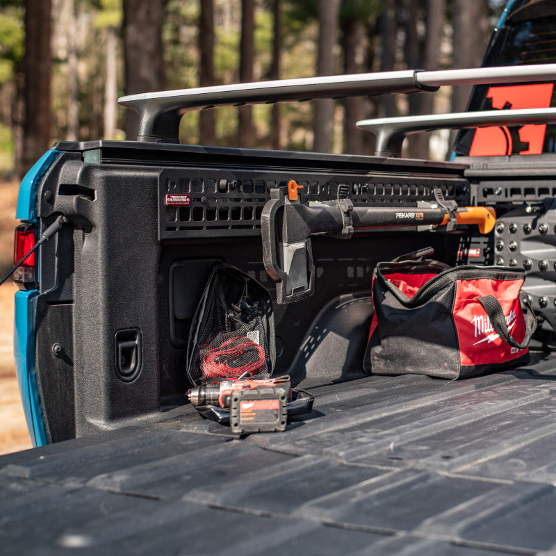 BuiltRight Industries 2022+ Rivian R1T Bedside Rack System - Bedside Molle 1 Panel