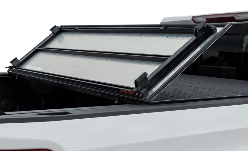 Access 2024+ Toyota Tacoma 5ft Bed LOMAX Pro Series Tri-Fold Bed Cover - Black Diamond Mist