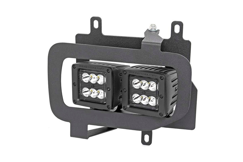 Rough Country - LED Light - Fog Mount - Dual 2" Black Pairs - Spot - Ford F-150 (15-17) - 70832