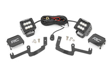 Load image into Gallery viewer, Rough Country - LED Light - Ditch Mount - 2" Black Pair - Flood - Chevy Silverado 1500 (19-23) - 70842