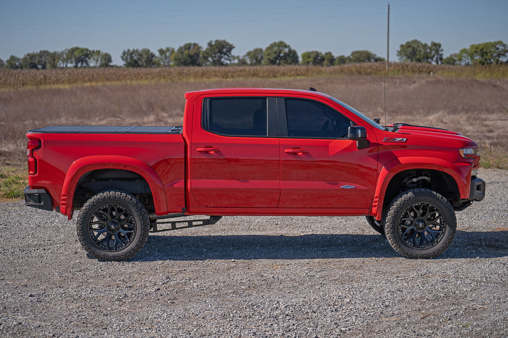Hard Tri-Fold Flip Up Bed Cover - 5'10 In. Bed - Chevy GMC 1500 (19-23)
