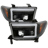 Spyder 07-09 Toyota Tundra Projector Headlights - Black (PRO-YD-TTU07V3PL-SEQ-BK)