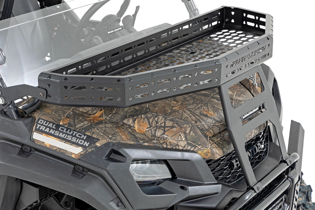 Front Cargo Rack - Black Series LED - 6 In. Light - Slime Line - Honda Pioneer 1000 Pioneer 1000-5