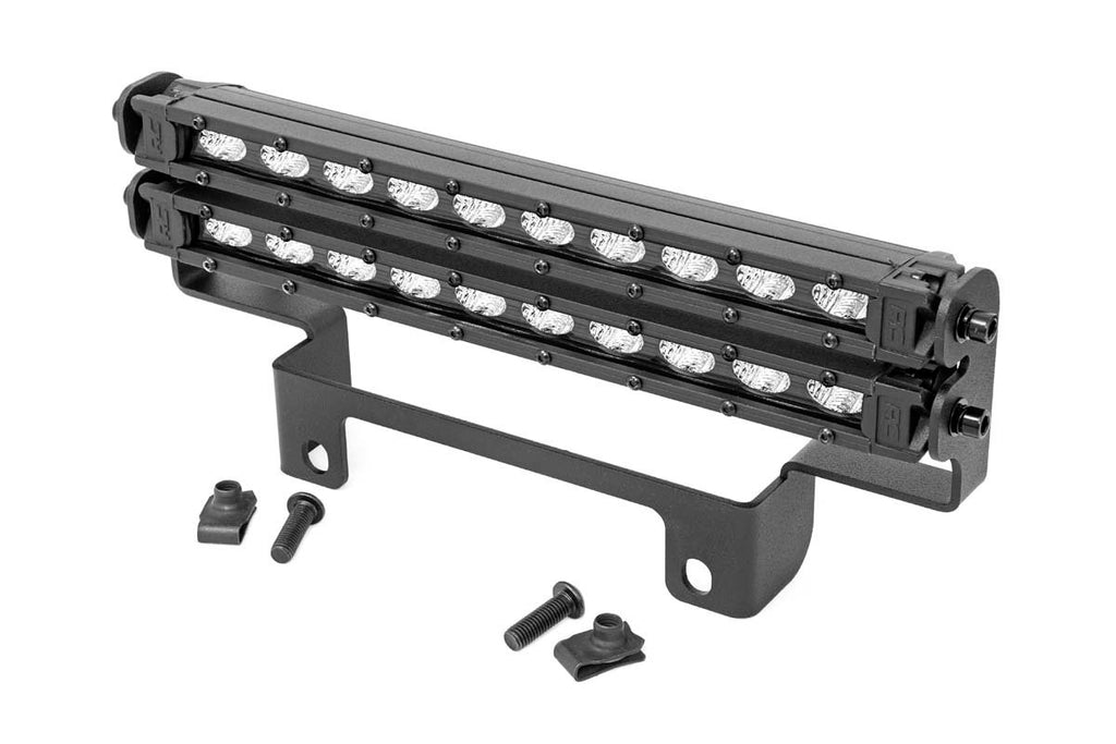 LED Light - Bumper Mount - 10 In. Black Slimline Pair - Honda Pioneer 1000 Pioneer 1000-5