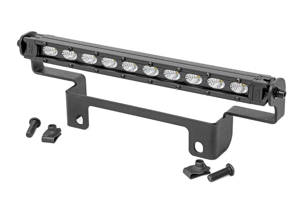 LED Light - Bumper Mount - 10 In. Black Slimline - Honda Pioneer 1000 Pioneer 1000-5
