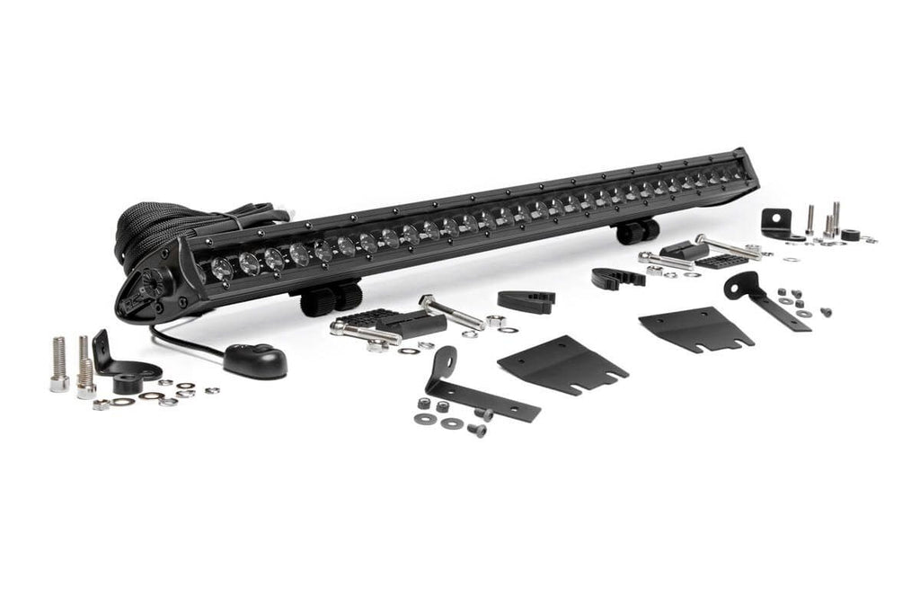Rough Country - Jeep 30 Inch LED Hood Kit (18-21 Wrangler JL 20-21 Gladiator JT - Black-Series) - 70054