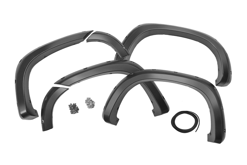 Rough Country Pocket Fender Flares - GAN Silver Ice Metallic - Chevy Silverado 1500 (19-21)
