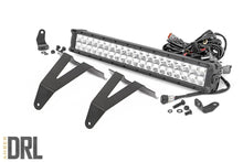 Load image into Gallery viewer, Rough Country - LED Light - Bumper Mount - 20" Chrome Dual Row - Amber DRL - Ram 1500 (19-23) - 70781