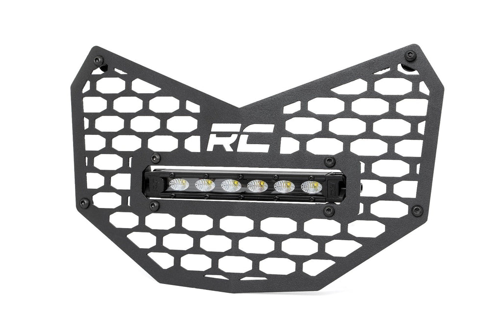 LED Light - Grille Mount - 6 In. Black Slimline - Can-Am Maverick X3
