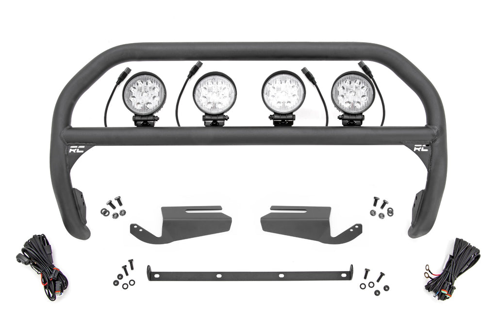 Nudge Bar - 4 Inch Round Led (x4) - OE Modular Steel - Ford Bronco (21-23)
