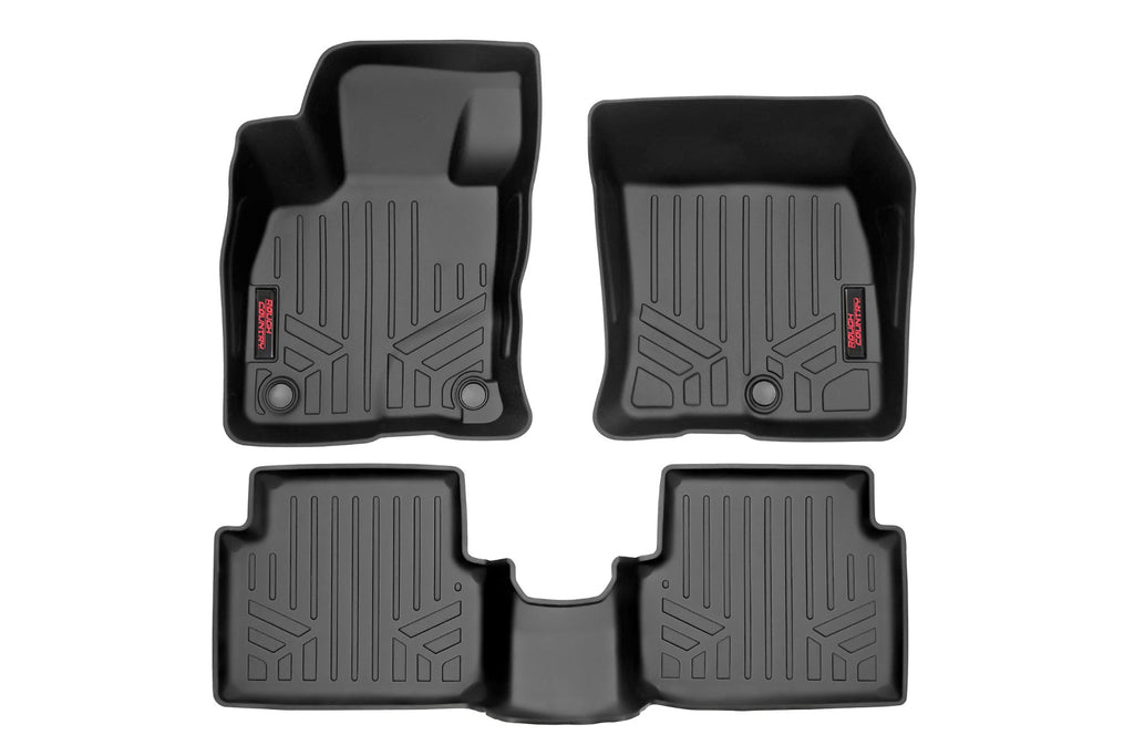 Rough Country Floor Mats - Front And Rear - Ford Maverick 4WD (2022-2023)