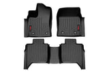 Rough Country Floor Mats - FR & RR - CrewMax - Toyota Tundra 2WD 4WD (2022-2023)
