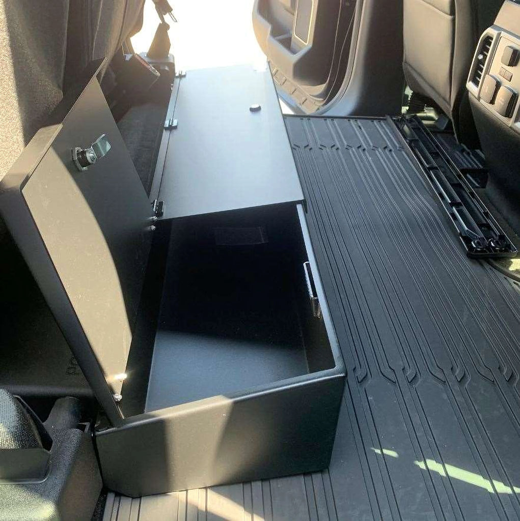 Lockable Rear Box 2015-2026 Ford F150/F250/F350 Under Seat Lockable Storage Steel – ESP ...