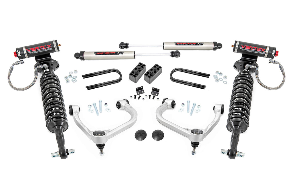 3 Inch Lift Kit - Fabbed UCA - Vertex V2 - Ford F-150 4WD (21+)