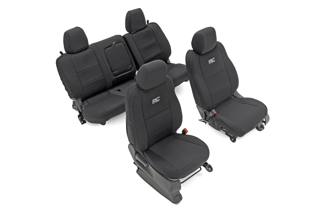 Seat Covers - FR & RR - Crew Cab - Nissan Frontier 2WD 4WD (22-23)