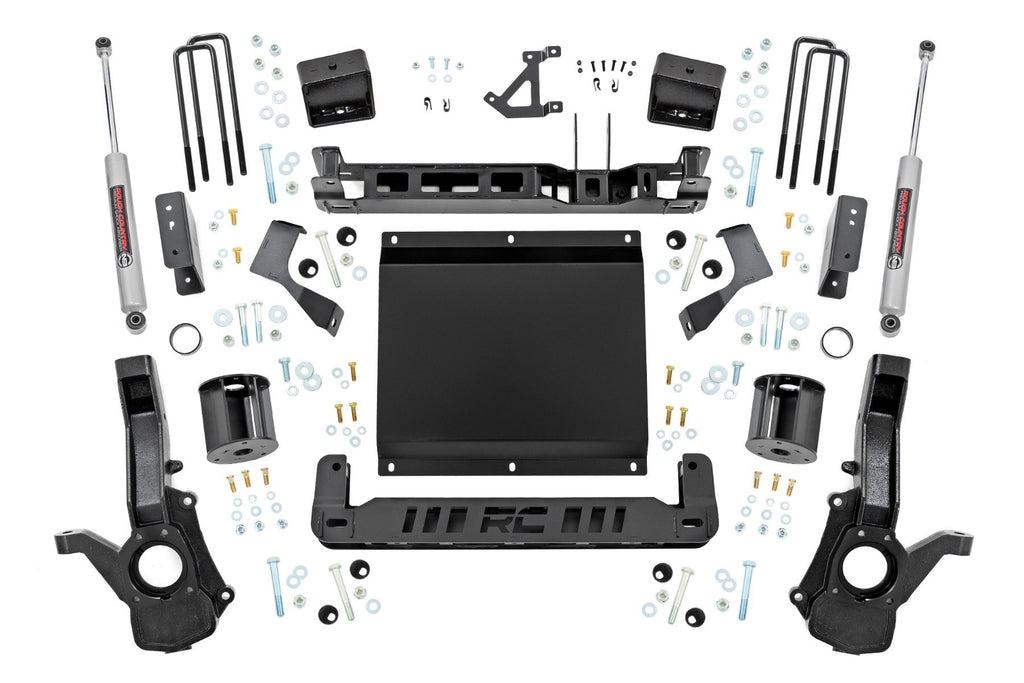 Close-up of the N3 Shock absorbers included in the 6-inch lift kit for 2023 Chevy Colorado