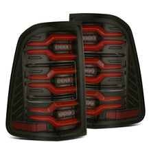 Load image into Gallery viewer, AlphaRex 19+ Dodge Ram 1500 Luxx-Series LED Tail Lights Black/Red w/Activ Light/Seq Signal