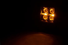 Load image into Gallery viewer, Rough Country - Black Series LED Light Pair - 2 Inch - Flush Mount - Amber DRL - 70803BLKDRLA