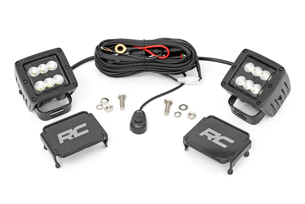 Rough Country - Black Series LED - 2" Pair - Flood - 70133BL