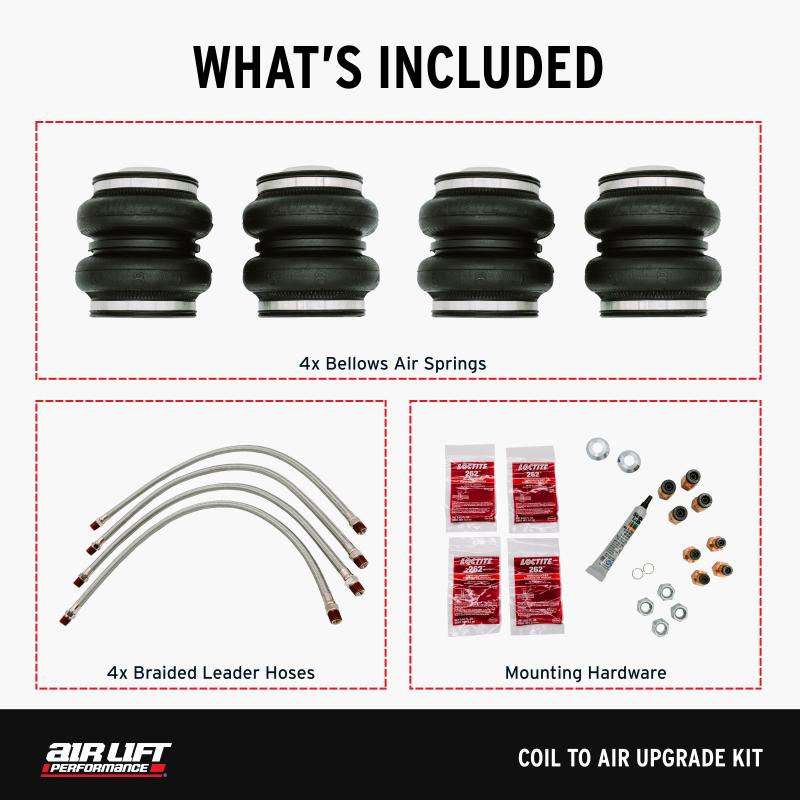 Air Lift 89-00 Lexus LS400 Coil to Air Upgrade Kit