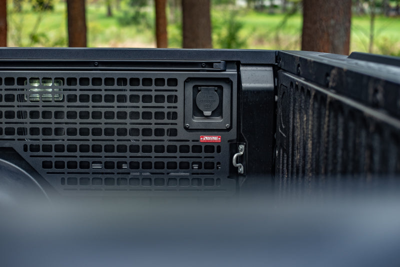 BuiltRight Industries 2022+ Toyota Tundra 5.5ft Bed Bedside Rack Molle Panel System - Driver Side