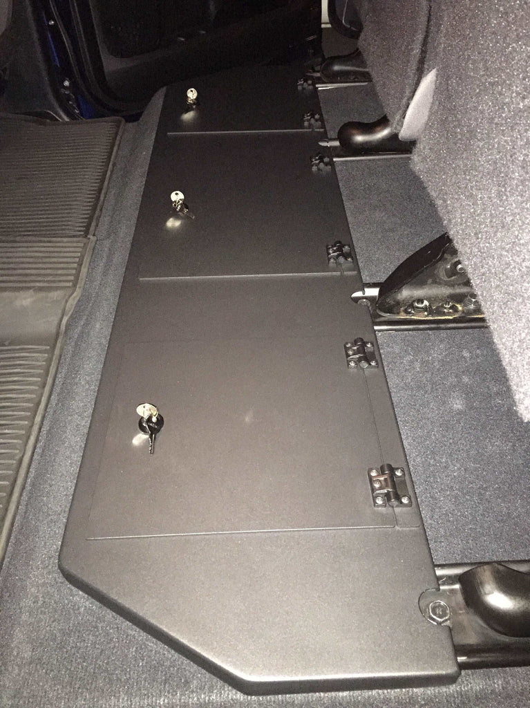 2014-2021 Toyota Tundra CrewMax Under Seat Lockable 3 Compartment Storage