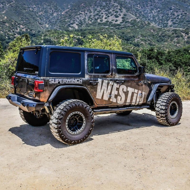 Westin 18+ Jeep Wrangler JL Unlimited 4dr Rock Slider - Textured Black