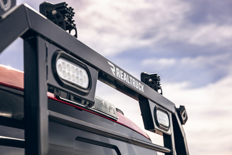 BackRack 99-24 Ford F-250/350/450 SD (17-24 Alum Body) SRL Rack Lighted Shortened Frame ONLY Req. HW