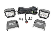 Load image into Gallery viewer, Rough Country - Chrome Series LED Light Pair - 3 Inch - Wide Angle Osram - 70904
