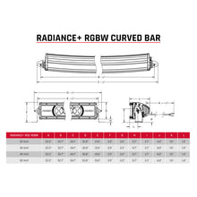 Load image into Gallery viewer, Rigid Industries Radiance+ Curved 40in. RGBW Light Bar