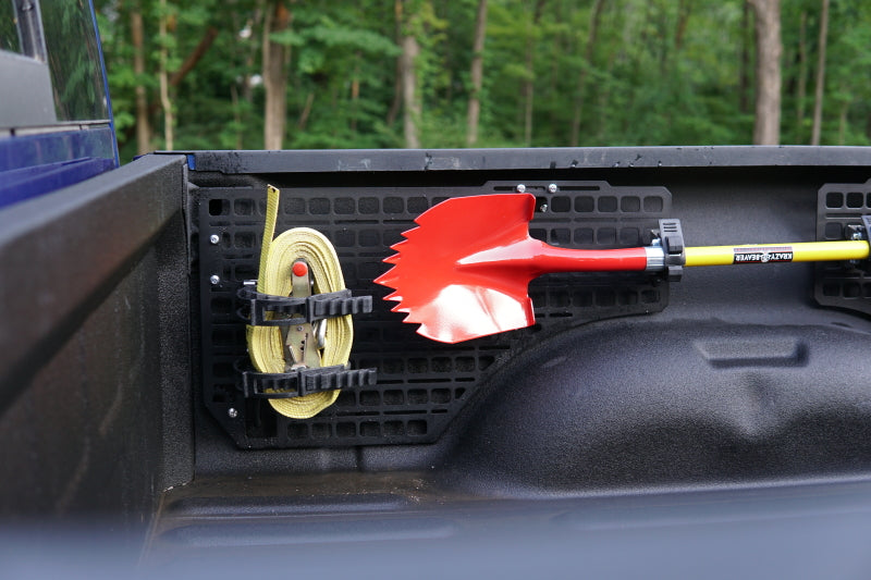 BuiltRight Industries 09-19 RAM 1500 5ft7in Bed Bedside Rack System - Driver/Passenger Front Panel