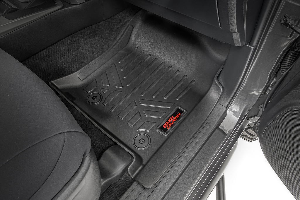 Rough Country Floor Mats - Front And Rear - Toyota 4Runner 2WD 4WD (2013-2023)