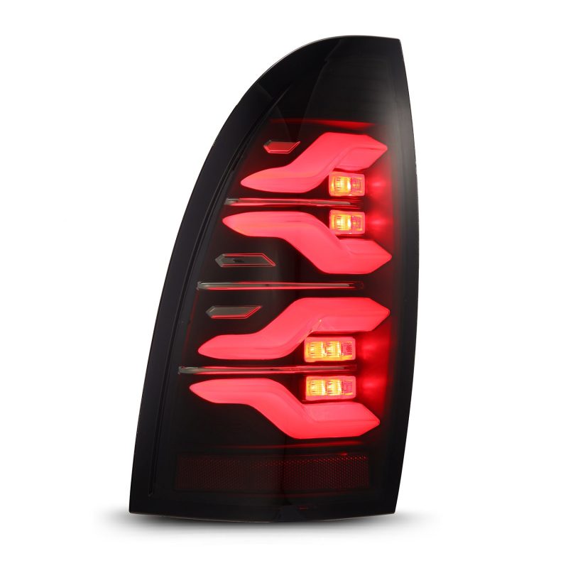 AlphaRex 2005-2015 Toyota Tacoma LUXX LED Taillights Blk w/Active Light/Seq Signal