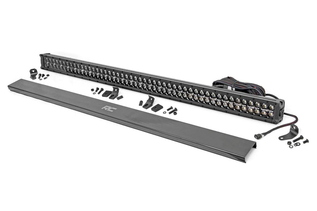 Rough Country - Black Series LED Light - 50 Inch - Dual Row - Amber DRL - 70950BDA