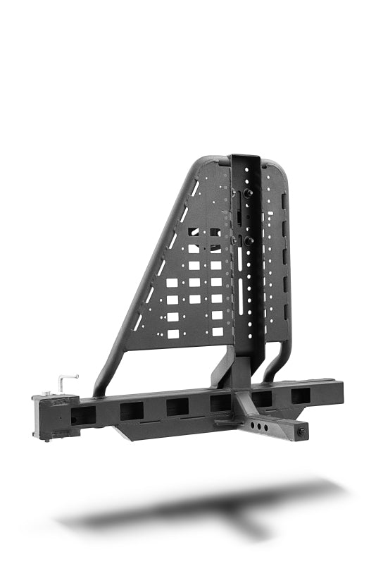 Go Rhino Swing-A-Way Tire Carrier Hitch Mounted Textured Black