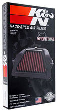 Load image into Gallery viewer, K&amp;N Race Specific Unique Triangular Replacement Air Filter for 11-14 Kawasaki ZX1000 Ninja ZX-10R